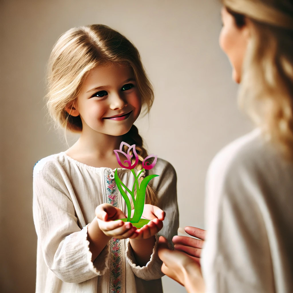 Dřevěný tulipán